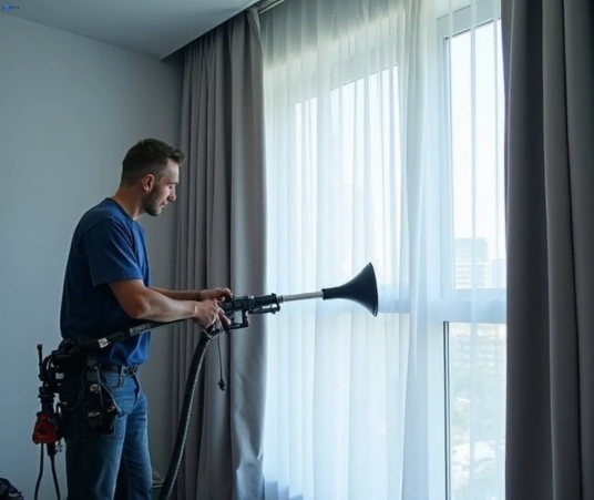 Professional drapes cleaning process tools Matty Curtain Cleaning arundel
